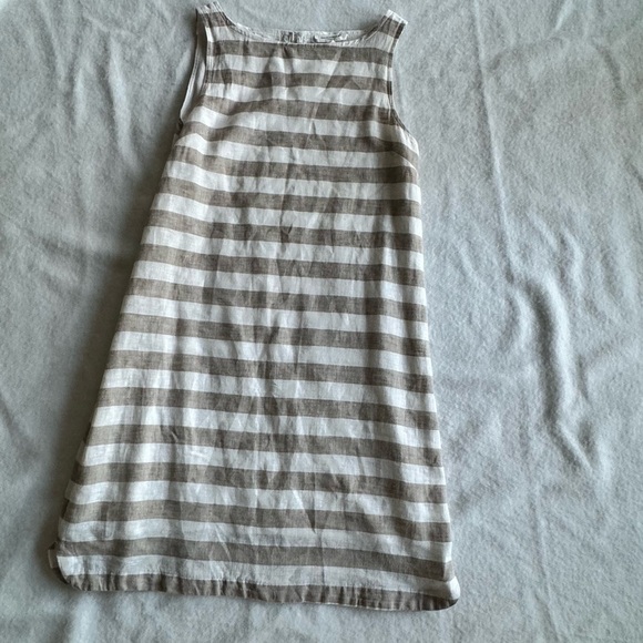beachlunchlounge cotton / linen dress striped size XS - Picture 3 of 9